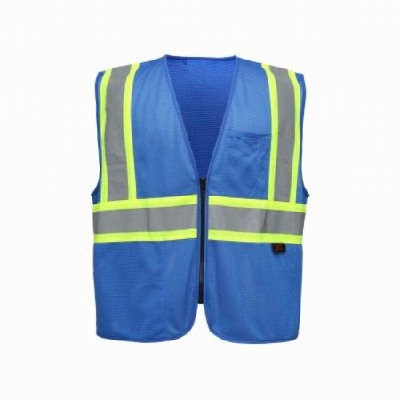 GSS SAFETY GSS Safety Enhanced Visibility Multi-Color Vest-Blue-2XL/3XL 3133-2XL/3XL